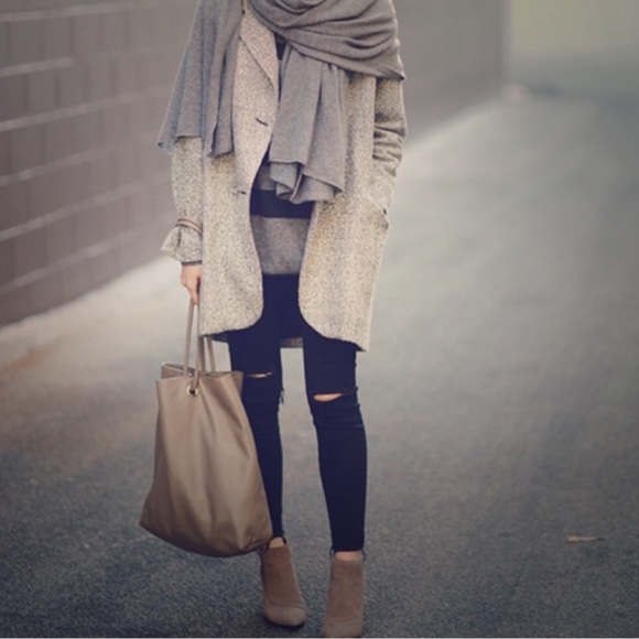 Vintage Jackets & Blazers - ABSOLUTELY GORGEOUS UNIQUE VTG WOOL SHRUG WRAP